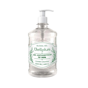 Álcool em Gel 500ml Bell Plus
