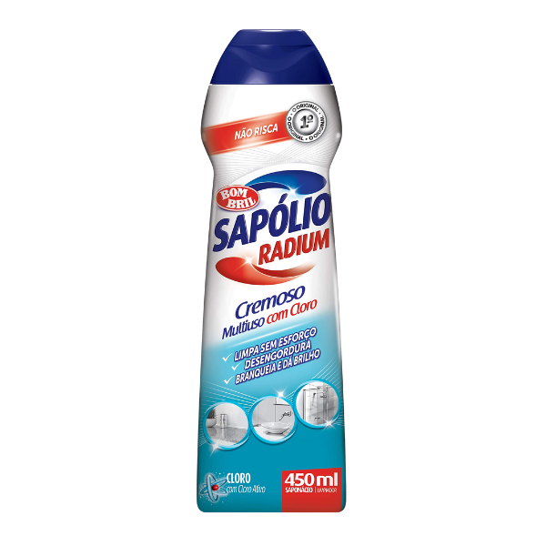 Sapólio Cremoso 450ml Cloro Radium