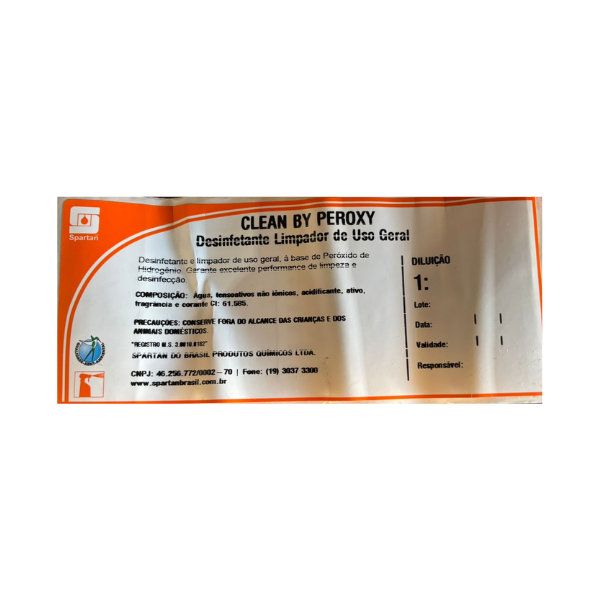 Etiqueta Clean By Peroxy