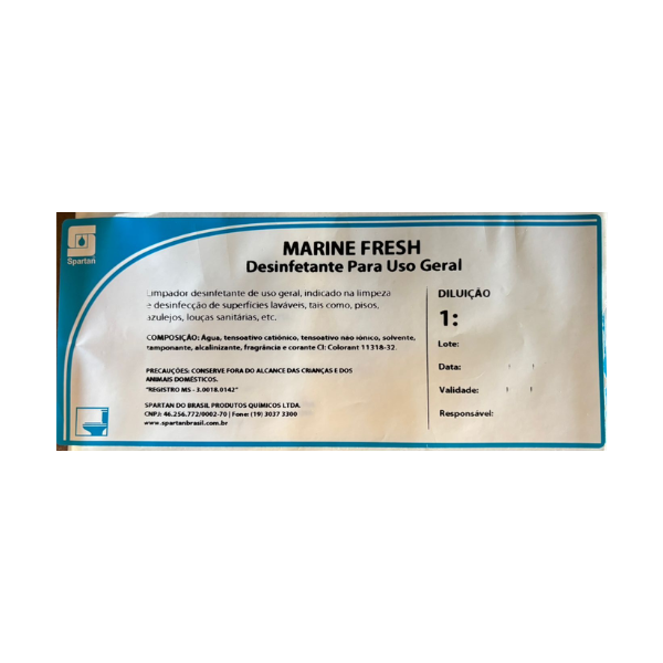 Etiqueta Marine Fresh