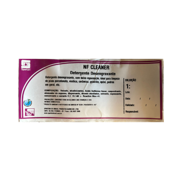 Etiqueta NF Cleaner