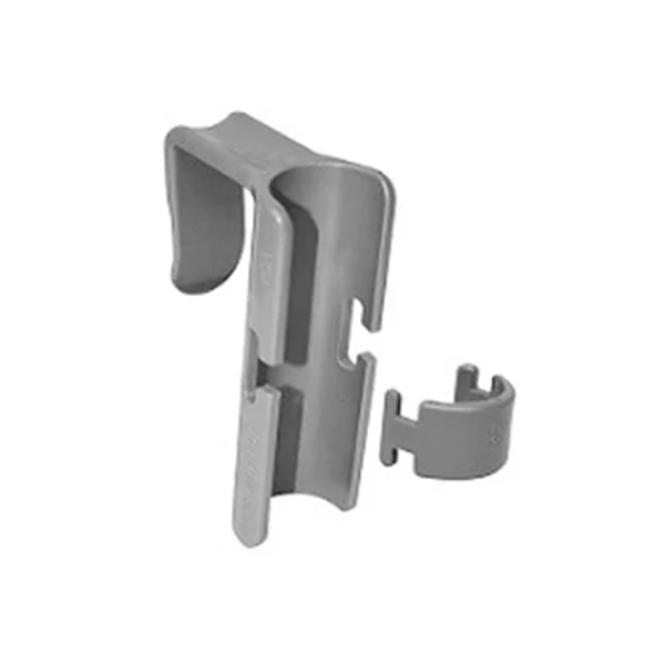 Fixador de Cabo Movel Com Trava 26mm Cinza TTS