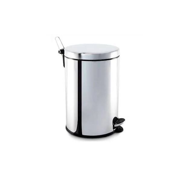 Lixeira 12L Com Pedal Inox Brinox