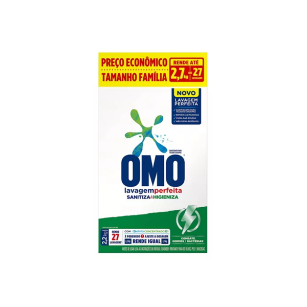 Sabão em Pó 2.200Kg Omo Sanitizante