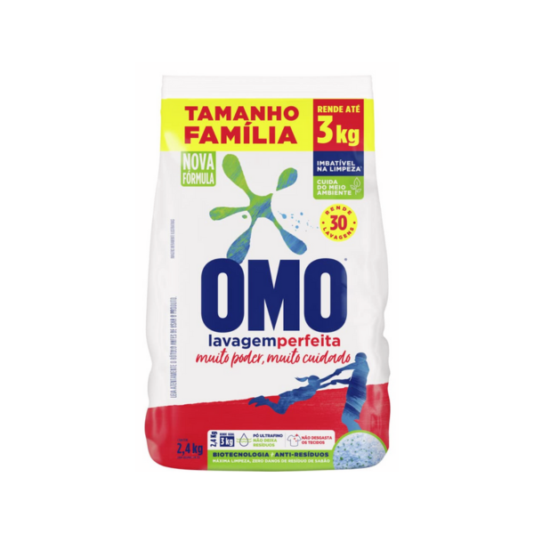 Sabão em Pó 2.400KG Omo Lavagem Perfeita