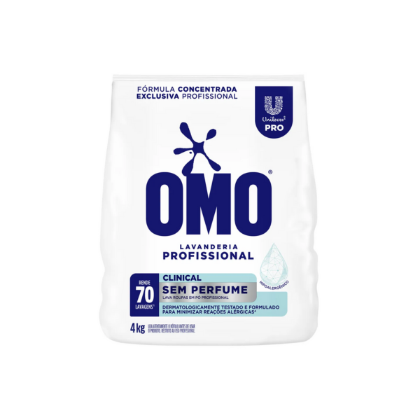Sabão em Pó 4KG Clinical Sem Perfume Omo