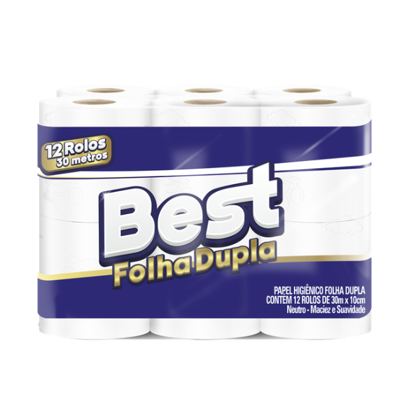 Papel Higienico 12x30M Folha Dupla Best